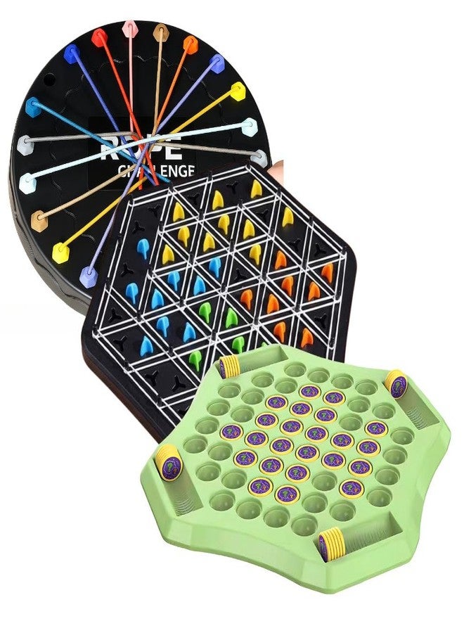 Satpurush Combo Pack of 3 - Flipping Chess, Triangular Chess & Rope Challenge. Educational Indoor Games for Kids 7-14, Fun Family Play, Skill-Building & Thoughtful Gift Idea for Boys & Girls. - Image 1